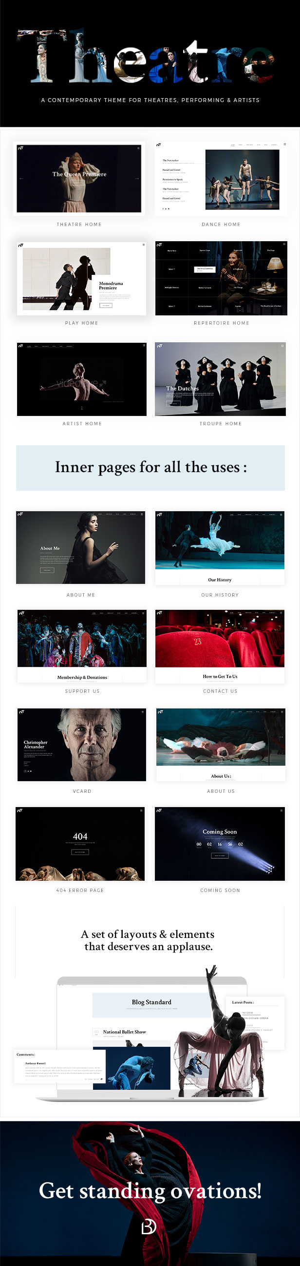 WordPress theme Bard - A Theatre and Performing Arts Theme (Entertainment)